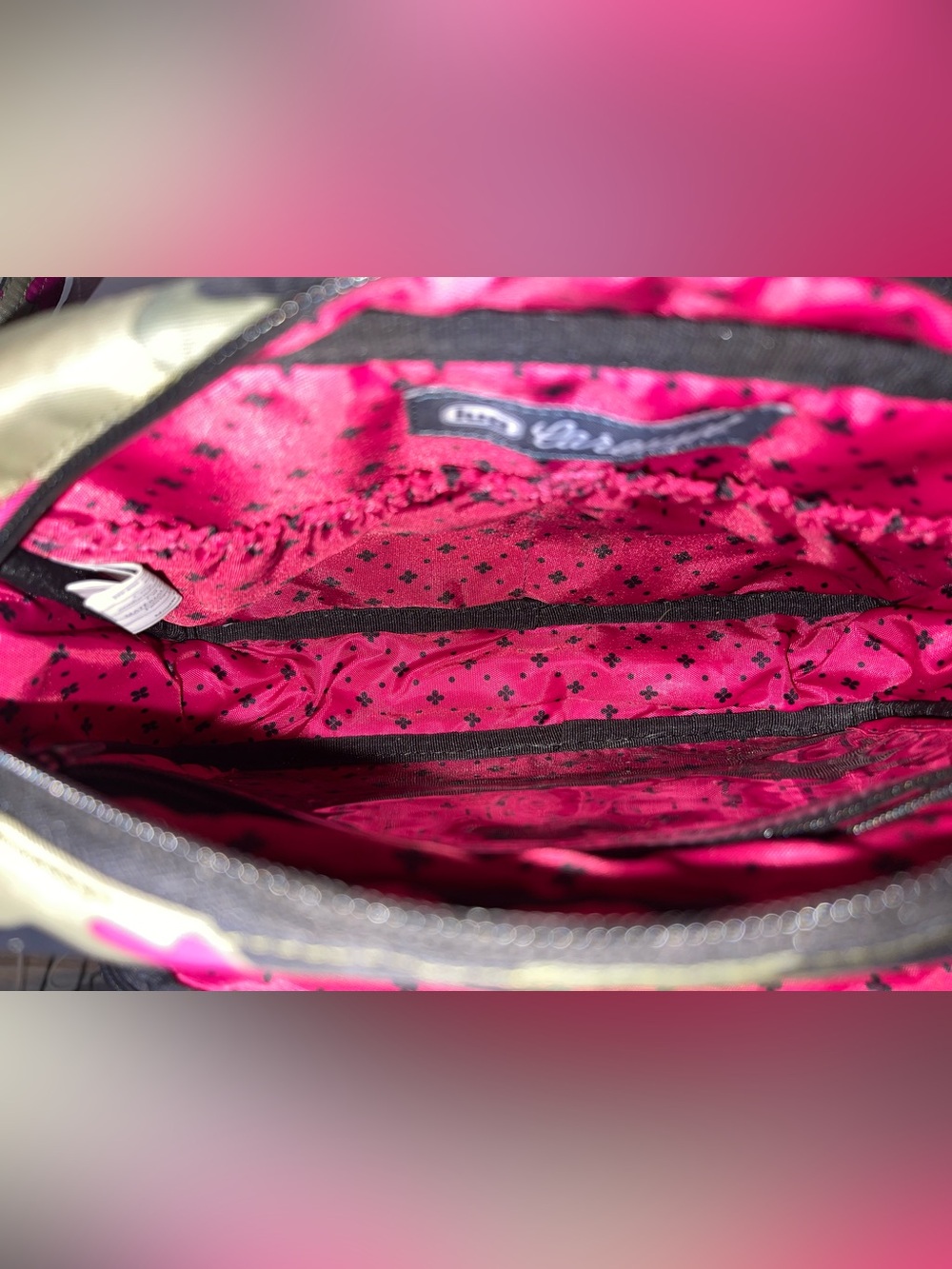 Lug Carousel Pink Camo convertible crossbody - great condition. - Picture 9 of 12
